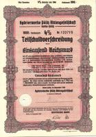 Német Birodalom 1928-43. 6db klf részvény