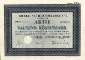 Német Birodalom 1928-43. 6db klf részvény