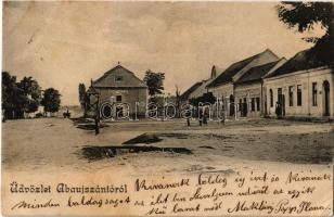 1903 Abaújszántó, Fő tér, üzlet (EK)