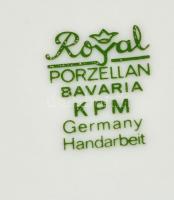 Royal Bavaria váza ( 2db), fehér mázas, jelzett, m:8,5 és 10,5 cm