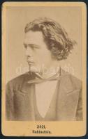 cca 1870 Anton Rubinstein (1829-1894) orosz zongoraművész, zeneszerző keményhátú fotó, 10×6 cm