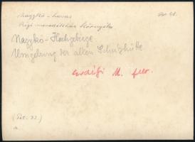 cca 1910 Nagykőhavas, a régi menedékház környéke, Erdélyi Mór felvétele, hátulján feliratozva, 11,5×...