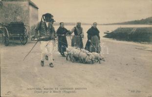 Plougastel Breton costumes (small tear)