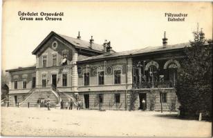 Orsova, régi vasútállomás / Bahnhof / railway station