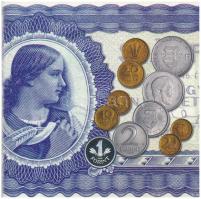 2006. 1Ft-100Ft (8xklf) forgalmi sor szettben, benne 1946-os 1Ft Ag "Hatvanéves a Forint" ...