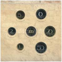 2005. 1Ft-100Ft (7xklf) forgalmi sor szettben + 2005. 10Ft "József Attila" T:PP 
Adamo FO...