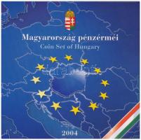 2004. 1Ft-100Ft (7xklf) forgalmi sor szettben + 2004. 50Ft Magyarország az EU tagja T:PP Adamo FO38.1