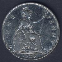 Nagy-Britannia 1929. 1P ezüstözve! T:3