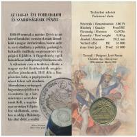 1998. 50f-200Ft (10xklf) forgalmi sor dísztokban + 1998. 100Ft alpakka "1848-1849. Szabadsághar...