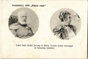 1905 Szombathely, Májusi vásár. Lajos bajor királyi herceg és Mária Terézia királyi hercegné az ünnepség védnökei