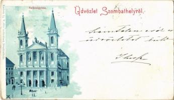 1899 Szombathely, Székesegyház. Ender L. V-féle műintézet, litho