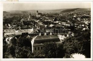 1940 Nyitra, Nitra; látkép templomokkal és zsinagógával / general view with churches and synagogue