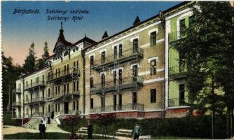 Bártfa, Bártfafürdő, Bardejovské Kúpele, Bardiov, Bardejov; Széchenyi szálloda / hotel - képeslapfüzetből / from postcard booklet