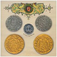 2008. 1Ft-100Ft 7klf db + Mátyás denár Ag fantáziaverete "Reneszánsz emlékév" dísztokos fo...