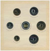 2008. 1Ft-100Ft 7klf db + Mátyás denár Ag fantáziaverete "Reneszánsz emlékév" dísztokos fo...