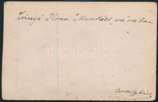 Zrínyi Ilona Munkács várában, Madarász Viktor festményéről készült fénynyomat, hátulján feliratozva,...