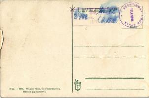 Pannonhalma, Győrszentmárton; Fő tér, gyógyszertár, Wágner Géza üzlete és saját kiadása