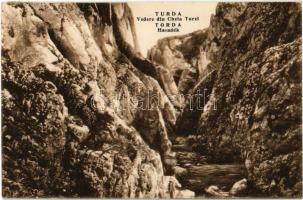 1925 Tordai-hasadék, Cheile Turzii, Torda, Turda; Vedere din Cheia Turzi / Tordai hasadék. Kiadja Füssy J. / gorge