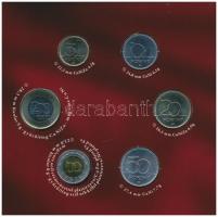 2012. 5Ft-200Ft (6xklf) elsőnapi veret, forgalmi sor dísztokban "Magyarország Alaptörvénye"...