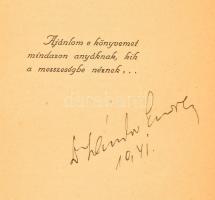 Várnai Zseni: Ég és föld között. Bp., 1941, Szerzői. Sérült papírkötésben. A szerző dedikációjával