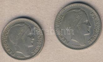 Algéria 1949-50. 50Fr, 100Fr T:2/3 kis ph