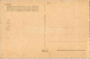 Venezia, Venice; Nuovo ponte dell'Arsenale e Riva Schiavoni / New bridge of the Arsenal and Riv...