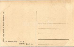 Tót népviseletek: leányok Oszadán (Liptó m.). Sochán P. 1910. 183. / Slovakian folklore from Liptovs...