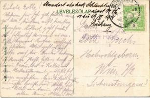 Homonna, Homenau, Humenné; Andrássy Sándor gróf várkastélya. Hossza Gyula kiadása / castle