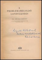 Dr. Lénárd Ferenc: A problémamegoldó gondolkodás. Bp.,1963, Akadémiai Kiadó. Kiadói egészvászon-köté...