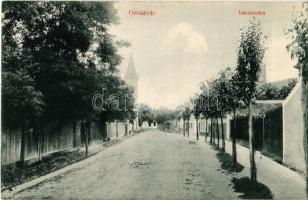 1916 Oroszvár, Rusovce (Pozsony, Pressburg, Bratislava); Iskola utca. Grósz József kiadása / street (EK)