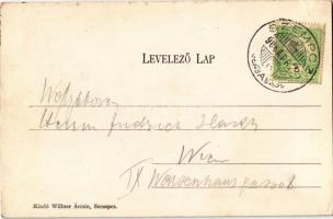 1900 Szenc, Szempcz, Senec; Templom tér, Főszolgabírói hivatal. Willner Ármin kiadása / church squar...