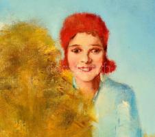 Pirhalla Nándor (1884-?): Aratás. Olaj, vászon, jelzett, keretben, 60×80 cm