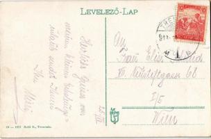 1918 Trencsén, Trencín; Marsovszky utca, Magyar kir. adóhivatal. Sold E. kiadása / street, tax offic...