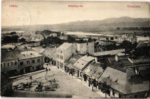1906 Trencsén, Trencín; Illésházy tér. Weisz Náthán kiadása / square (kis szakadás / small tear)