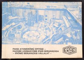 ERBE: Paksi Atomerőmű építése. 20 fotót tartalmazó többnyelvű kiadvány. 1980. Kiadói kartonálásban