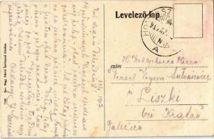 1917 Homokszentgyörgy, Református templom és iskola, Vasútállomás, Tóth Vendéglő, özv. Nagy Dávid Is...