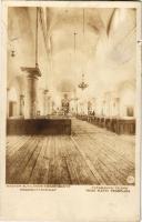1922 Tatabánya, Római katolikus templom, belső. A Magyar Általános Kőszénbánya Részvénytársulat tatabányai telepe. Lux photo (kis szakadás / small tear)