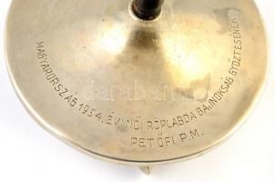 1954 Női röplabda csapat Petőfi PM: fém kupa 10 cm