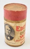 cca 1900 Edison zenegép henger papír doboza 11 cm