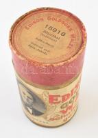cca 1900  Edison zenegép henger papír doboza 11 cm