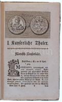 Des Vollständigen Thaler Cabinert Dritte Vortsetzunk herasugegeben von David Samuel von Madai Königsberg és Lipcse, 1769 Hartung, Rézmetszető képekkel 169p. Korabeli félvászon kötésben