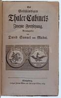 "Des Vollständigen Thaler Cabinert Dritte Vortsetzunk herasugegeben von David Samuel von Madai&...