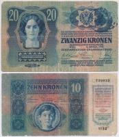 1913. 20K II. kiadás, fekete "Romania Timbru Special" felülbélyegzéssel + 1915. 10K fekete...