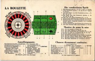 1936 La Roulette / Roulette game. How to stake? (EK)