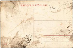 Szeged, Bohn vendéglő, étterem, Dreher sör reklámplakátja, férfi kerékpárral. Grünwald Herman kiadás...