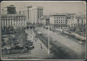 1954 Puskás Öcsi aláírása Moszkvából küldött levelezőlapon