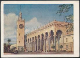 1956 A magyar sakkcsapat tagjainak (Barcsay, Szilágyi, stb.) aláírásai a 12. sakkolimpiáról, Moszkvá...