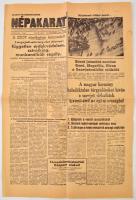 1956 a Népakarat szakszervezeti lap 1. évf. 1. száma (nov. 1.), érdekes aktuális hírekkel