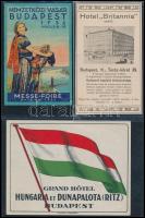 4 db háború előtti budapesti reklámcímke + egy újabb
