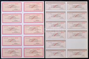 1986. "A Komplett Ruházati Vállalat, Szeged árualap-bővítő kötvénye" 10.000Ft értékben pir...